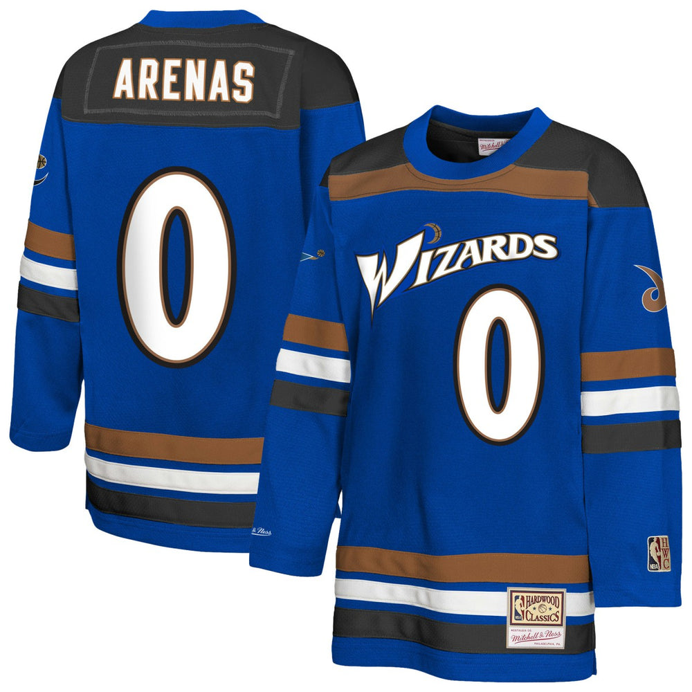 NBA Gilbert Arenas Washington Wizards Youth Maxxed Out 2.0 Fashion Hockey Jersey - Blue