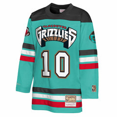NBA Mike Bibby Memphis Grizzlies Youth Maxxed Out 2.0 Fashion Hockey Jersey - Turquoise