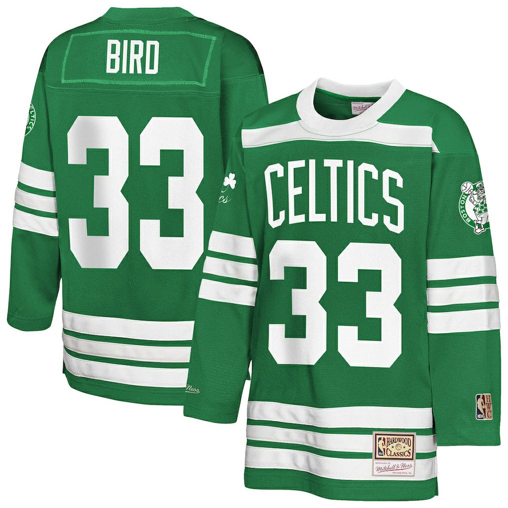 NBA Larry Bird Boston Celtics Youth Maxxed Out 2.0 Fashion Hockey Jersey - Kelly Green