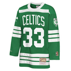 NBA Larry Bird Boston Celtics Youth Maxxed Out 2.0 Fashion Hockey Jersey - Kelly Green