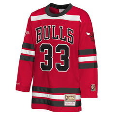 NBA Scottie Pippen Chicago Bulls Youth Maxxed Out 2.0 Fashion Hockey Jersey sale - Red
