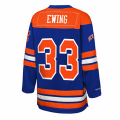 NBA Patrick Ewing New York Knicks Youth Maxxed Out 2.0 Fashion Hockey Jersey - Blue