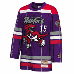 NBA Vince Carter Toronto Raptors Youth Maxxed Out 2.0 Fashion Hockey Jersey - Purple