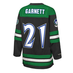 NBA Kevin Garnett Minnesota Timberwolves Youth Maxxed Out 2.0 Fashion Hockey Jersey - Black