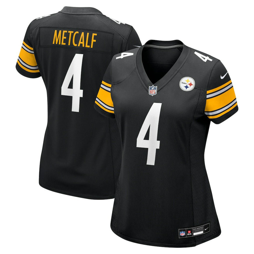 NFL DK Metcalf Pittsburgh Steelers Women's Team Game Jersey - Black