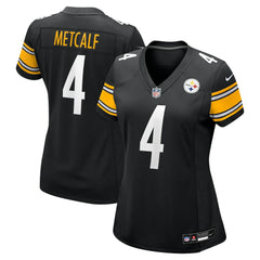 DK Metcalf Pittsburgh Steelers Women's Team Game Jersey Black