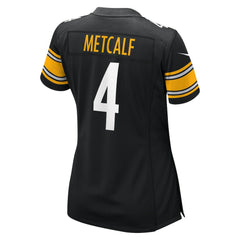 NFL DK Metcalf Pittsburgh Steelers Women's Team Game Jersey - Black