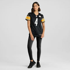 NFL DK Metcalf Pittsburgh Steelers Women's Team Game Jersey - Black