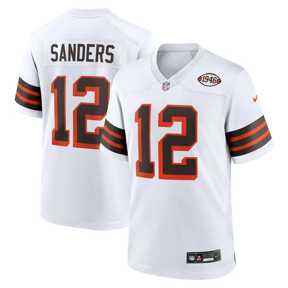 NFL Shedeur Sanders Cleveland Browns 2025 NFL Draft 2nd Alternate Game Jersey - White