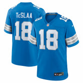Isaac TeSlaa Detroit Lions Game Player Jersey Blue