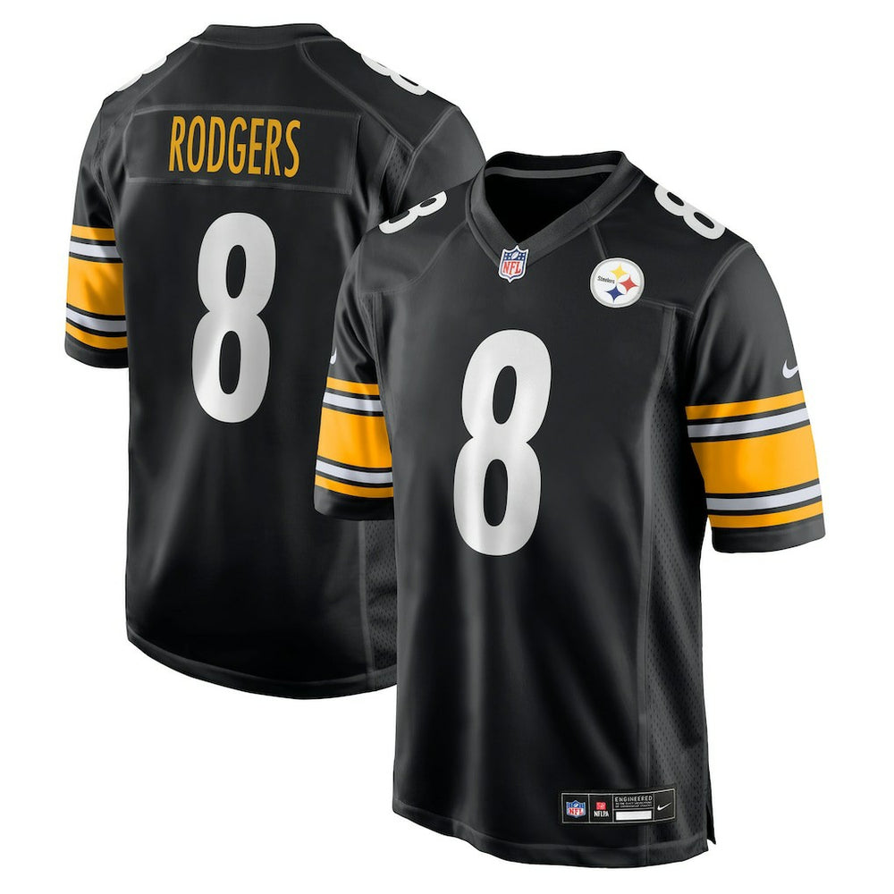 NFL Aaron Rodgers Pittsburgh Steelers Game Jersey - Black