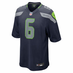 NFL Jalen Milroe Seattle Seahawks 2025 NFL Draft Game Jersey - College Navy