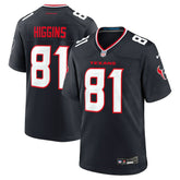 Jayden Higgins Houston Texans Game Jersey Navy