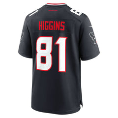 NFL Jayden Higgins Houston Texans Game Jersey - Navy