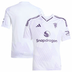 Manchester United Youth 2025/26 Away Replica Jersey White