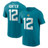 Travis Hunter Jacksonville Jaguars Name & Number T-Shirt Teal