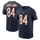 Colston Loveland Chicago Bears Name & Number T-Shirt Navy