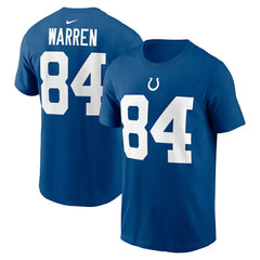 Tyler Warren Indianapolis Colts Name & Number T-Shirt Royal