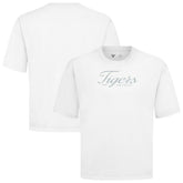 Detroit Tigers Levelwear Ethereal Oversized Luxe Signature Knit T-Shirt - White T-shirts