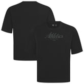 Athletics Levelwear Ethereal Oversized Luxe Signature Knit T-Shirt - Black T-shirts