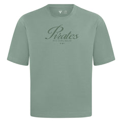 Pittsburgh Pirates Levelwear Ethereal Oversized Luxe Signature Knit T-Shirt - Green T-shirts