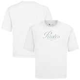Pittsburgh Pirates Levelwear Ethereal Oversized Luxe Signature Knit T-Shirt - White T-shirts