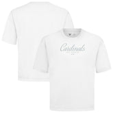 St. Louis Cardinals Levelwear Ethereal Oversized Luxe Signature Knit T-Shirt - White T-shirts
