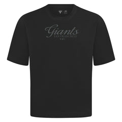 San Francisco Giants Levelwear Ethereal Oversized Luxe Signature Knit T-Shirt - Black T-shirts