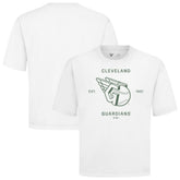 Cleveland Guardians Levelwear Crossway Oversized Luxe Signature Knit T-Shirt - White T-shirts