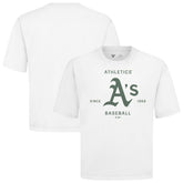 Athletics Levelwear Crossway Oversized Luxe Signature Knit T-Shirt - White T-shirts
