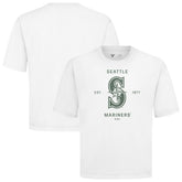 Seattle Mariners Levelwear Crossway Oversized Luxe Signature Knit T-Shirt - White T-shirts