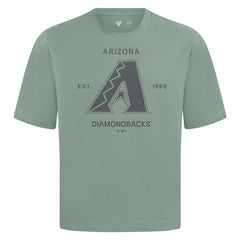 Arizona Diamondbacks Levelwear Crossway Oversized Luxe Signature Knit T-Shirt - Green T-shirts