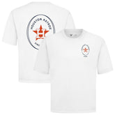 Houston Astros Levelwear Signet Oversized Luxe Signature Knit T-Shirt - White T-shirts