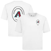 Arizona Diamondbacks Levelwear Signet Oversized Luxe Signature Knit T-Shirt - White T-shirts