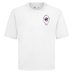 Chicago Cubs Levelwear Signet Oversized Luxe Signature Knit T-Shirt - White T-shirts