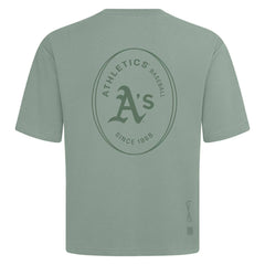 Athletics Levelwear Signet Oversized Luxe Signature Knit T-Shirt - Green T-shirts
