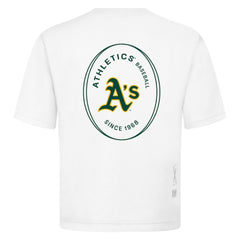 Athletics Levelwear Signet Oversized Luxe Signature Knit T-Shirt - White T-shirts