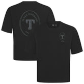Texas Rangers Levelwear Signet Oversized Luxe Signature Knit T-Shirt - Black T-shirts