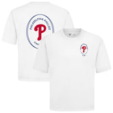 Philadelphia Phillies Levelwear Signet Oversized Luxe Signature Knit T-Shirt - White T-shirts