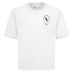 Chicago White Sox Levelwear Signet Oversized Luxe Signature Knit T-Shirt - White T-shirts