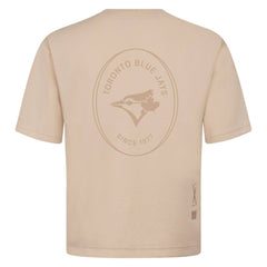 Toronto Blue Jays Levelwear Signet Oversized Luxe Signature Knit T-Shirt - Khaki T-shirts