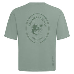 Baltimore Orioles Levelwear Signet Oversized Luxe Signature Knit T-Shirt - Green T-shirts