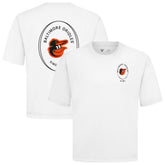 Baltimore Orioles Levelwear Signet Oversized Luxe Signature Knit T-Shirt - White T-shirts