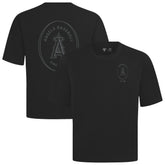 Los Angeles Angels Levelwear Register Oversized Luxe Signature Knit T-Shirt - Black T-shirts