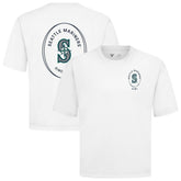 Seattle Mariners Levelwear Register Oversized Luxe Signature Knit T-Shirt - White T-shirts