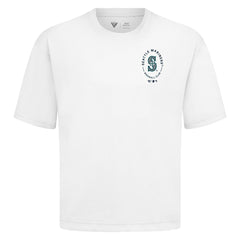 Seattle Mariners Levelwear Register Oversized Luxe Signature Knit T-Shirt - White T-shirts