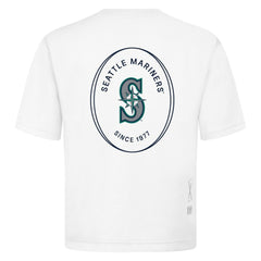 Seattle Mariners Levelwear Register Oversized Luxe Signature Knit T-Shirt - White T-shirts