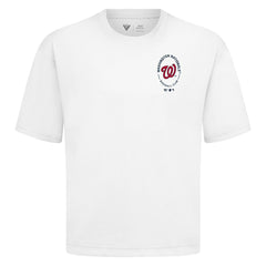 Washington Nationals Levelwear Register Oversized Luxe Signature Knit T-Shirt - White T-shirts