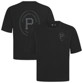 Pittsburgh Pirates Levelwear Register Oversized Luxe Signature Knit T-Shirt - Black T-shirts
