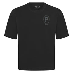 Pittsburgh Pirates Levelwear Register Oversized Luxe Signature Knit T-Shirt - Black T-shirts